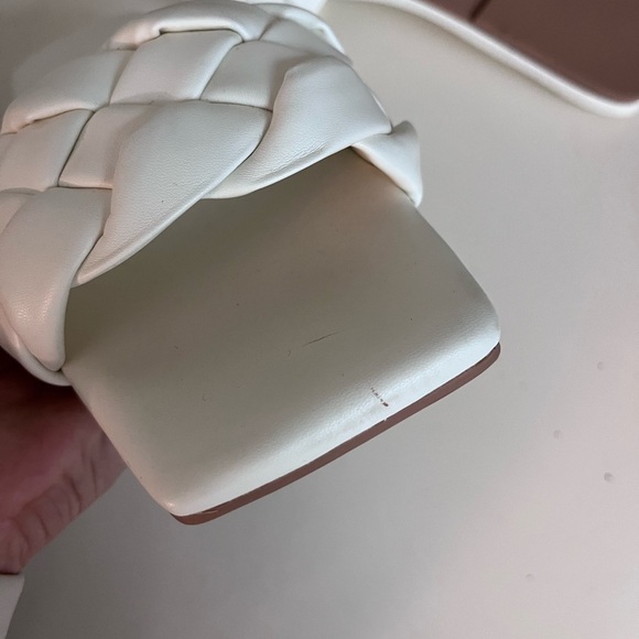 Open Edit White Braided Sandals - Picture 6 of 6